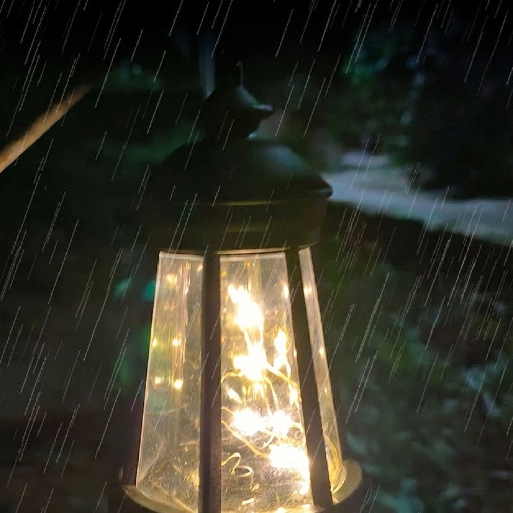 Outdoor Lighting Pathway - Lámpara solar impermeable para jardín, con