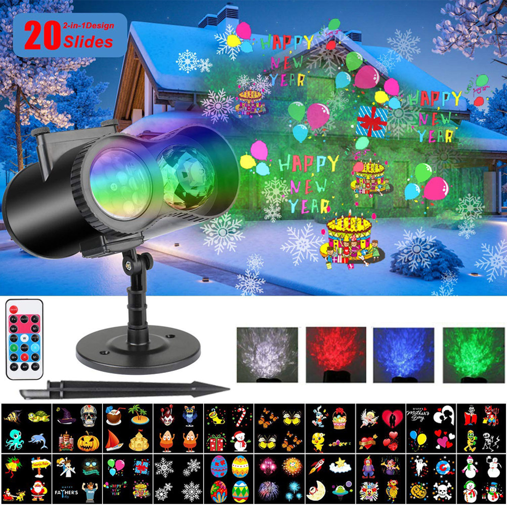 Outdoor Lighting Uk - Proyector de luces LED navideñas con