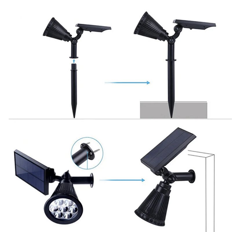 Outdoor Lighting And Landscape - HRBAJ-2X Lámpara solar para exteriores, luces