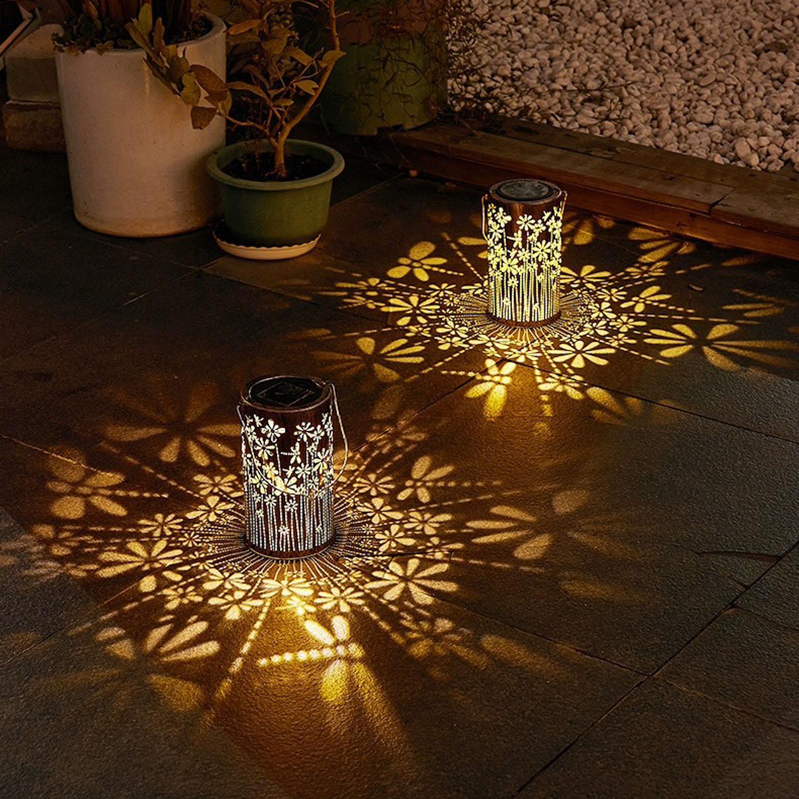 Faroles solares colgantes, lám - Outdoor Lighting Pathway reseña y precio