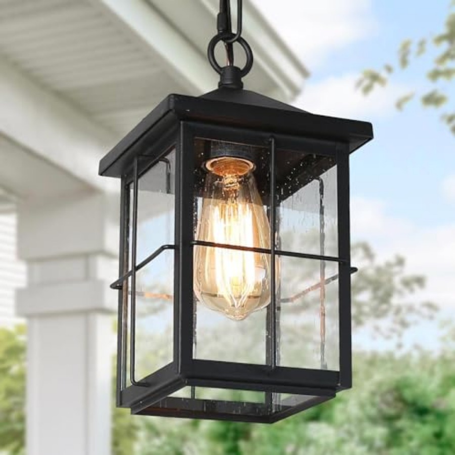 Lámpara Colgante para Exterior - Outdoor Lighting Black reseña y precio