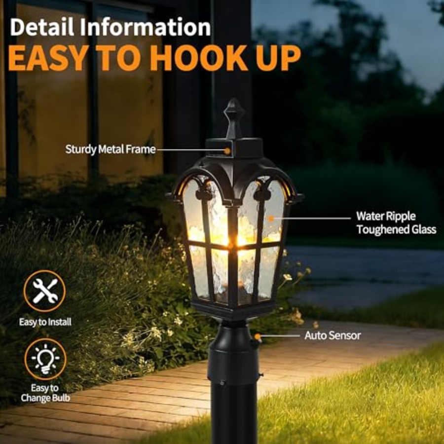 Lámparas de Poste para Exterio - Outdoor Lighting Waterproof reseña y precio