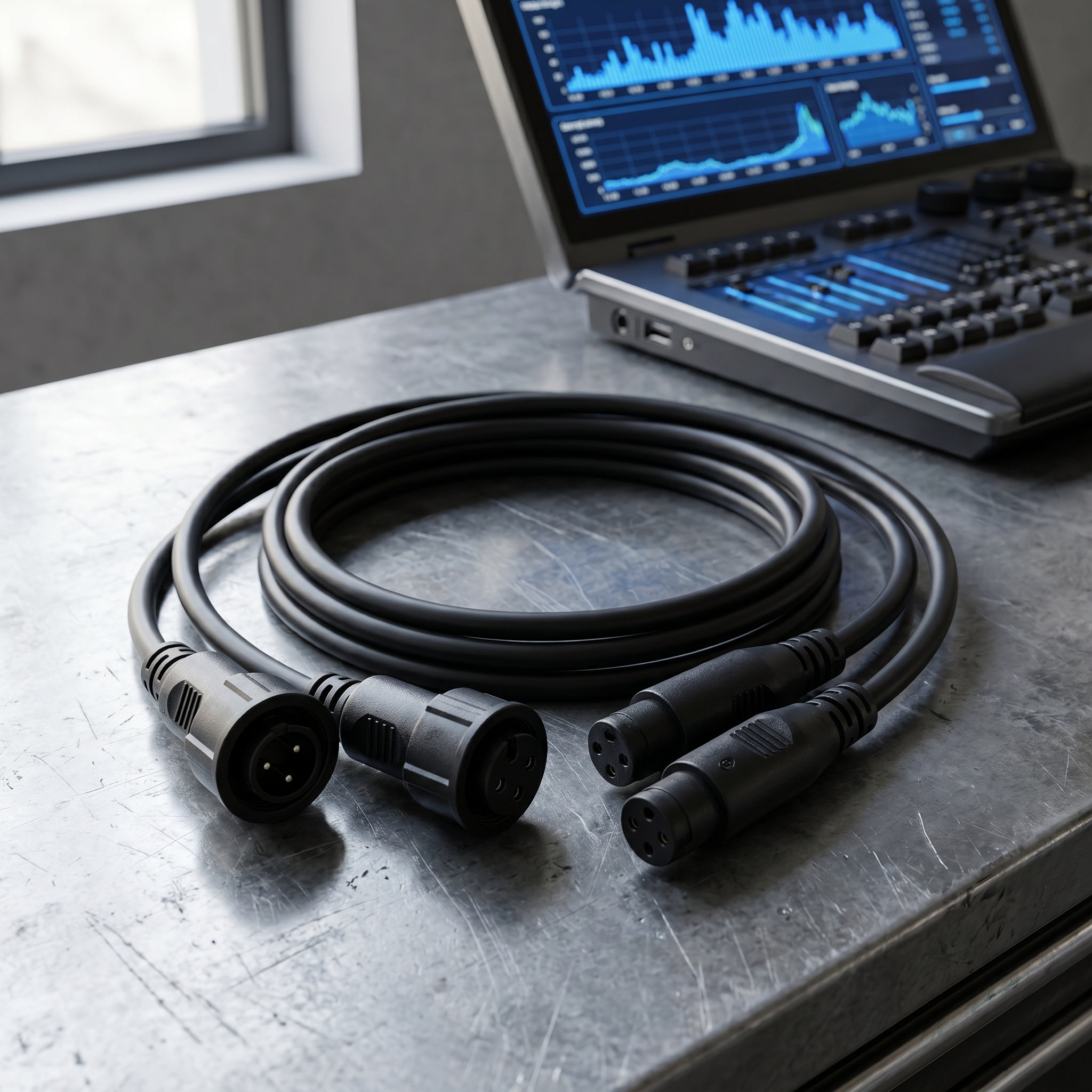 2 unidades de cable DMX imperm - Outdoor Lighting Waterproof reseña y precio
