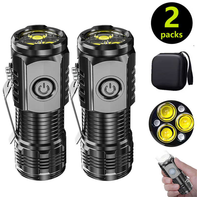 Mini linterna de 3LED con Clip - Outdoor Lighting Black reseña y precio