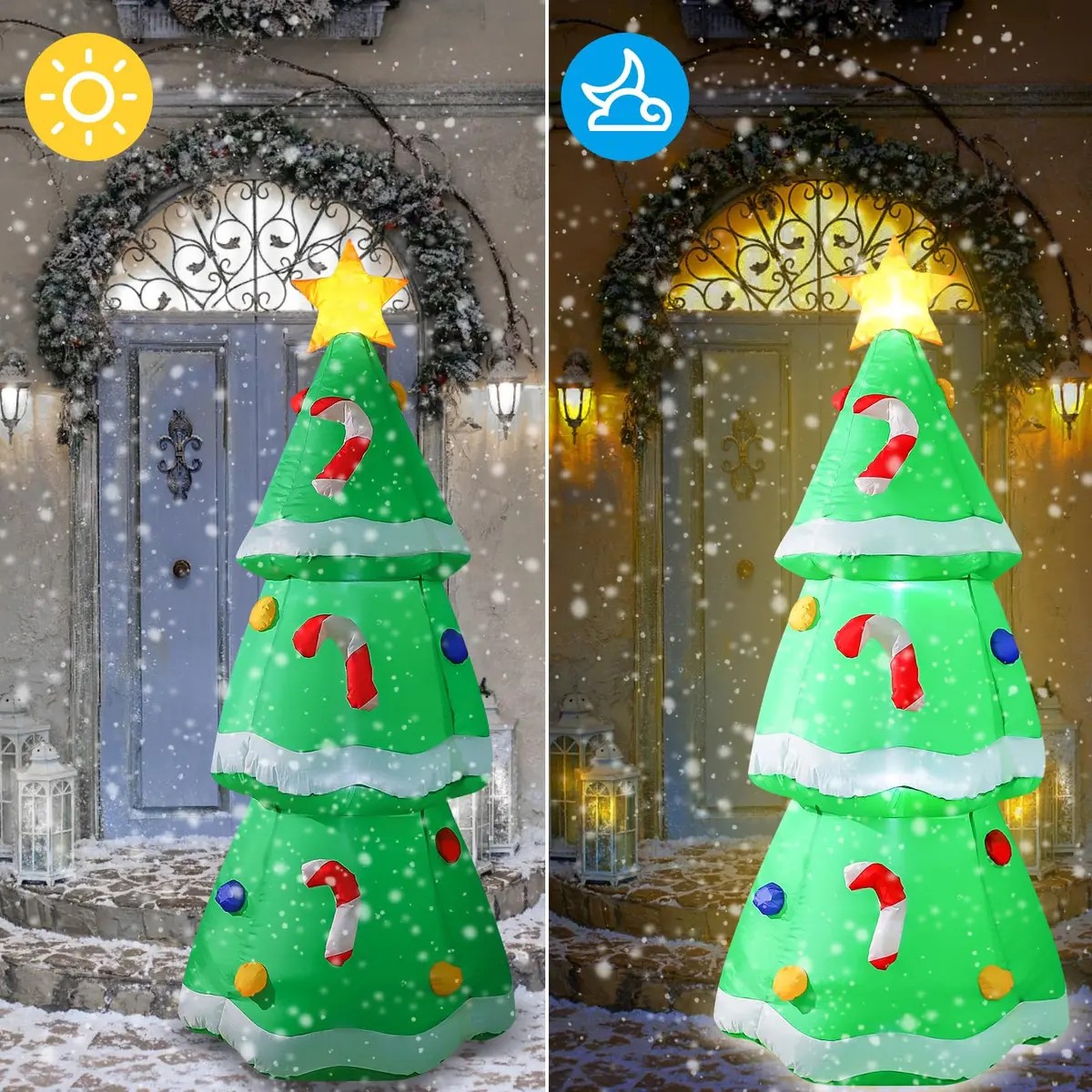 Árbol de Navidad inflable de 1 - Outdoor Lighting Effects reseña y precio